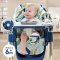 FIN เก้าอี้ทานข้าวเด็ก highchair รุ่นST809 ปรับระดับได้ 5 ระดับ รับน้ำหนักได้ถึง 50 KG. พับเก็บได้ ถาดอาหาร 2 ชั้น