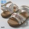 Papa รองเท้าแฟชั่นเด็กผู้หญิงรัดส้น Baby Shoes ผลิตจากหนังวัวแท้ ใส่สบาย กระชับเท้า เดินคล่อง รุ่น PRB390(202)