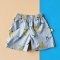 BOYS & GIRLS ELASTIC WAISTBAND BANANA SHORTS / 100% PRINTED COTTON