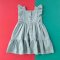 FLUTTER SLEEVES BUTTONS BACK MINT GREEN DOTS DRESS  100 % COTTON