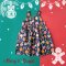 BUTTONS FRONT DRESS CHRISTMAS TREATS DARK BLUE 100% PRINTED COTTON