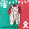 CHRISTMAS GINGERBREAD JUMPSUIT 100% COTTON PRINTED