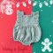 FLUTTER SLEEVES BUTTONS BACK MINT GREEN DOTS ROMPER 100% COTTON