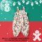 CHRISTMAS GINGERBREAD JUMPSUIT 100% COTTON PRINTED