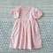 PUFF SLEEVES PINK DUCK DRESS 100% PRINTED COTTON*HEADBAND NOT INCLUDED