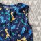 BOYS&GIRLS ROMPER NAVY BLUE DINO 100% PRINTED COTTON
