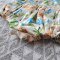 BUTTONS BACK KHAKI DINO ROMPER 100% PRINTED COTTON*HEADBAND NOT INCLUDED
