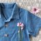 BOYS&GIRLS LIGHT BLUE DENIM SHIRTS / 100% LIGHT DENIM COTTON