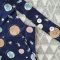 BOYS&GIRLS NAVYBLUE GALAXY PINAFORE100% COTTON PRINTED