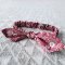 ELASTIC HEADBAND FLOWER PINK 100% COTTON