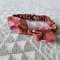 ELASTIC HEADBAND THAI ELEPHANTS MAROON 100% COTTON