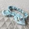 ELASTIC HEADBAND LIGHT BLUE RABBITS 100% PRINTED COTTON