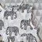 BUTTONS BACK THAI ELEPHANTS WHITE ROMPER 100% PRINTED COTTON*HEADBAND NOT INCLUDED