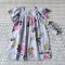 BUTTERFLY SLEEVES PEONY DRESS 100% PRINTED COTTON*HEADBAND NOT INCLUDED