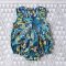 BUTTONS BACK DARK BLUE JUNGLE ROMPER 100% PRINTED COTTON*HEADBAND NOT INCLUDED