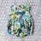 BUTTONS BACK WHITE JUNGLE ROMPER 100% PRINTED COTTON*HEADBAND NOT INCLUDED