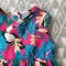 TUCAN BUTTONS BACK ROMPER 100% PRINTED COTTON*HEADBAND NOT INCLUDED