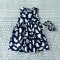 COW PATTERN BUTTONS BACK DRESS  100% PRINTED COTTON*HEADBAND NOT INCLUDED