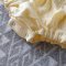 FLUTTER SLEEVES ROMPER 100% COTTON LIGHT YELLOW*HEADBAND NOT INCLUDED