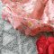 CNY DAISY MANDARIN COLLAR SLEEVELESS BUTTONS BACK ROMPER RED FLOWER 100% PRINTED COTTON *HEADBAND NOT INCLUDED