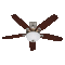 พัดลมเพดาน Builder Deluxe - Brushed Nickel