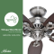 พัดลมเพดาน Builder Elite - Brushed Nickel