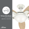 พัดลมเพดาน Contempo - White with Light Oak Blade