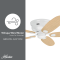 พัดลมเพดาน Low Profile III - White Maple Blade