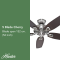 พัดลมเพดาน Builder Elite - Brushed Nickel