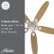 พัดลมเพดาน Low Profile III - White Maple Blade