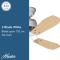 พัดลมเพดาน Industries II - White Maple Blade