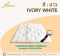 ทอปเปอร์ขนห่านเทียม 100% รุ่น PERFECT หนา 4 นิ้ว (สีขาว)