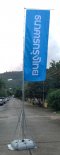 Big Giant Flag outdoor higt 5 M. Base water weight