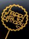 ป้าย  HBD acrylic วงหยักหัวใจ (10ชิ้น)