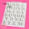 ซิลิโคนโมลอักษรภาษาอังกฤษ A-Z ลายกระดุม