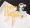 ป้าย Happy Birthday อะคริลิคลายการ์ตูน (5ชิ้น)