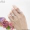 รูปมือ แหวนเพชรคู่ WD348 & WD606