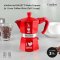 หม้อต้มกาแฟ โมก้าพอท BIALETTI Moka Express รุ่น I Love Coffee สีแดง(ไซส์ 3-cups)