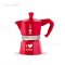 หม้อต้มกาแฟ โมก้าพอท BIALETTI Moka Express รุ่น I Love Coffee สีแดง(ไซส์ 3-cups)