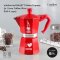 หม้อต้มกาแฟ โมก้าพอท BIALETTI Moka Express รุ่น I Love Coffee สีแดง (ไซส์ 6-cups)