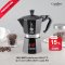 หม้อต้มกาแฟ โมก้าพอท BIALETTI Moka Express รุ่น I Love Coffee สีดำ (ไซส์ 6-cups)