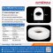 ซีลยางซิลิโคนสีขาวใส D-Hollow 20x25mm