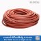 ยางฟองน้ำซิลิโคนสีส้มอิฐ D-Profile 15x15mm (Silicone QM +270°C)