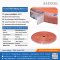 ยางฟองน้ำซิลิโคนสีส้มอิฐติดเทปกาว 2x12 mm (Silicone QM +270°C)