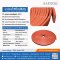 ยางฟองน้ำซิลิโคนสีส้มอิฐ 3x12 mm (Silicone QM +270°C)