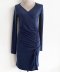 Wrap Dress / Rayon Winter Dress / Winter Dress