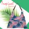 Triangle Bag / Tote Bag / Triangle Bag / Tropical Tote bags