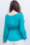 Emerald Tied Waist Blouse