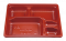 กล่องใส่อาหาร กล่องเบนโตะ 5 ช่อง สีดำแดง BF-62 (50 ชุด)
