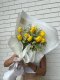 10 Yellow Tulips with Daisies